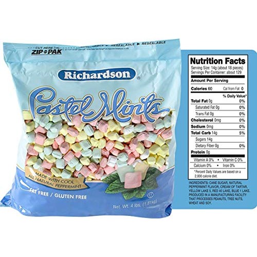 Roses Brands Soft Mints Peppermint Candy 4 Lbs