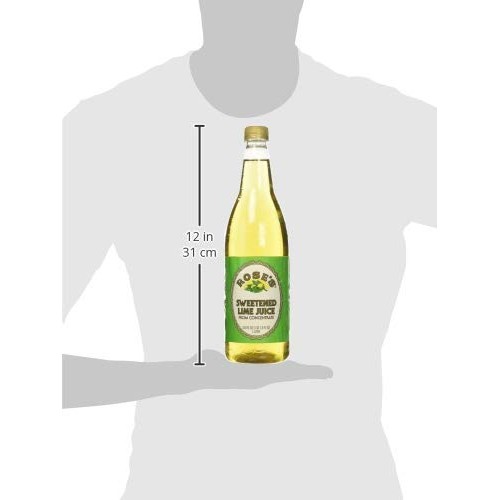 Rose’S Sweetened Lime Juice, 1 Liter 33.8 Fluid Ounces Plastic