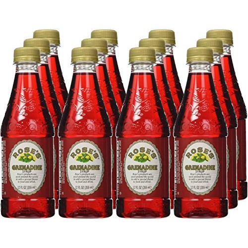 Roses Grenadine, 12 Fl Oz Bottles Pack Of 12
