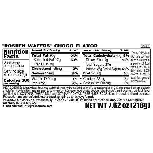 Wafers 216Gr/7.61Oz Case Of 11, Mix Of 3: Chocolate, Hazelnut