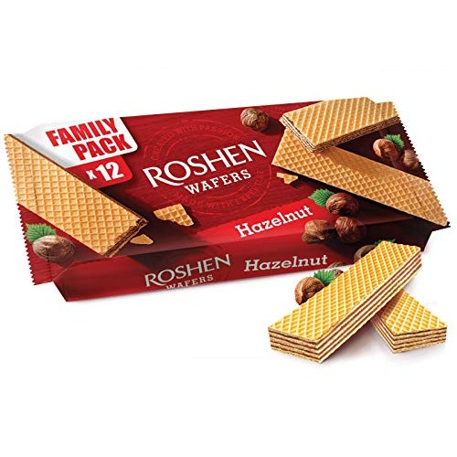 Wafers 216Gr/7.61Oz Case Of 11, Mix Of 3: Chocolate, Hazelnut