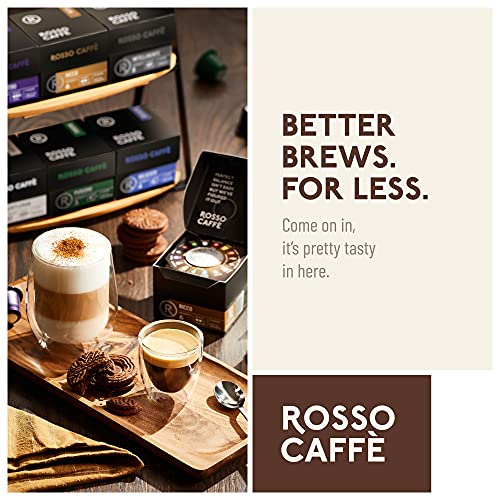 Rosso Coffee Capsules For Nespresso Original Machine - 60 Gourme