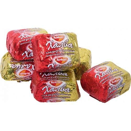 Peanut Halva Sweets Coated With Dark Chocolate Glaze 1 Lb Халва