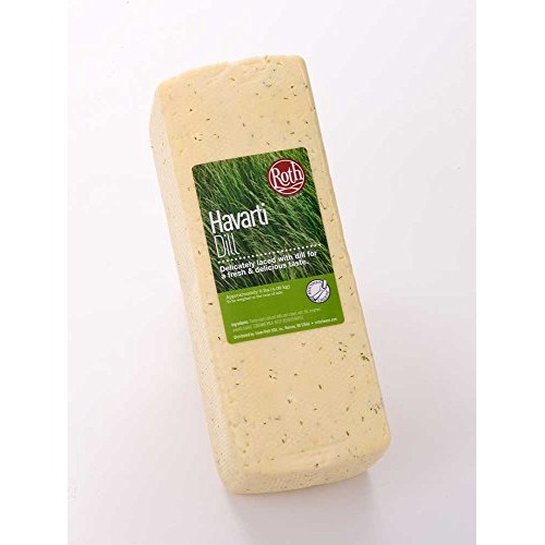 Ostenborg Dill Havarti Cheese Loaf, 9 Pound -- Each.