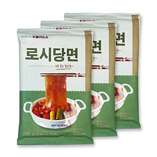 Rothy Korea Glass Noodle, Wide Chewy Glass Noodle 150G5.2Oz Pe