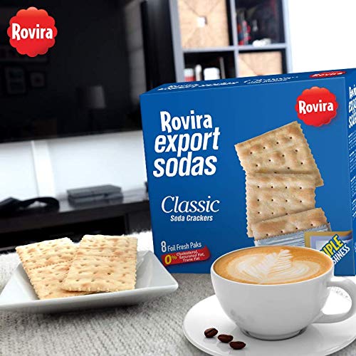 Rovira Export Sodas - Classic Soda Crackers 8 Foil Fresh Packs/