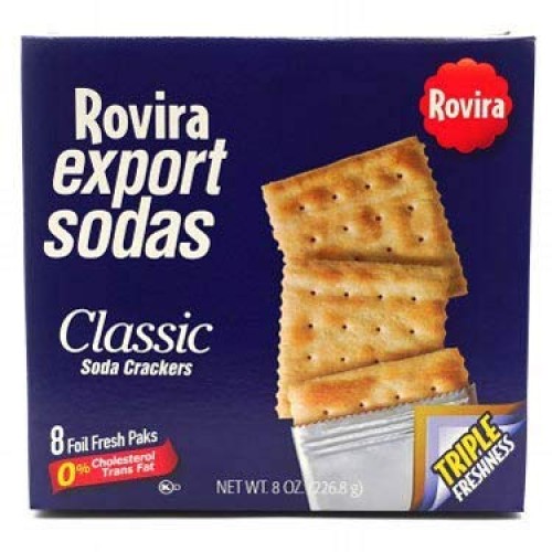 Rovira Export Sodas - Classic Soda Crackers 8 Foil Fresh Packs/