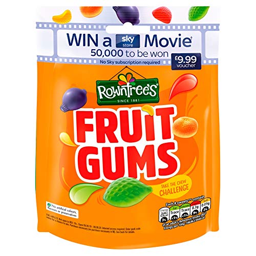 Rowntrees Fruit Gums Sweets Sharing Pouch, 150 G