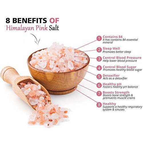 Himalayan Pink Salt 5 Lbs Coarse Grain Bulk Bag - Hymalain Pure