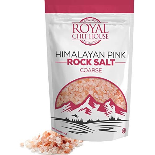 Himalayan Pink Salt 5 Lbs Coarse Grain Bulk Bag - Hymalain Pure