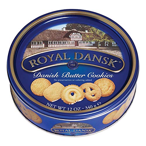 Royal Dansk 81997 Danish Butter Cookies, Blue Flat Display, Reus