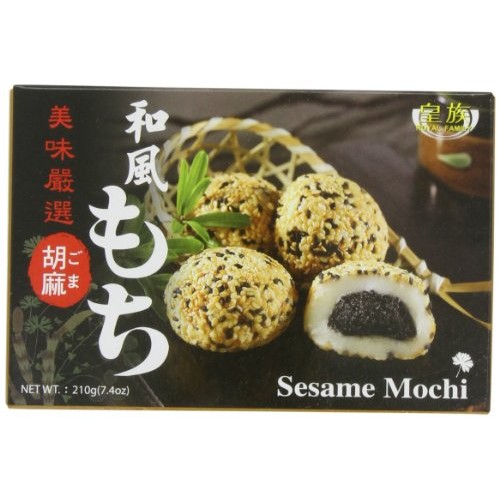 Royal Family Japanese Mochi Sesame, 7.4-Ounce Pack Of 8