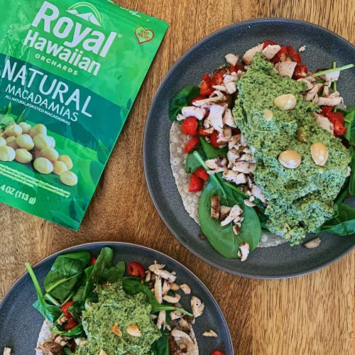 Royal Hawaiian Orchards Macadamia Nuts, Natural, 4 Oz Pack Of 6