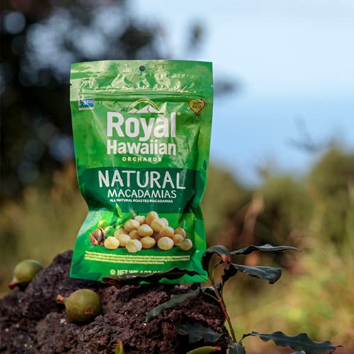 Royal Hawaiian Orchards Macadamia Nuts, Natural, 4 Oz Pack Of 6