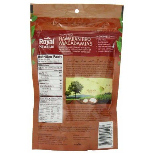 Royal Hawaiian Orchards Macadamias, Hawaiian Bbq, 4Oz