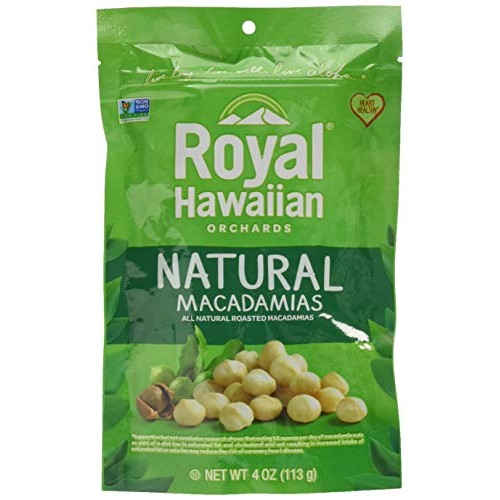 Royal Hawaiian Orchards Macadamias Natural Roasted, 4 Ounce