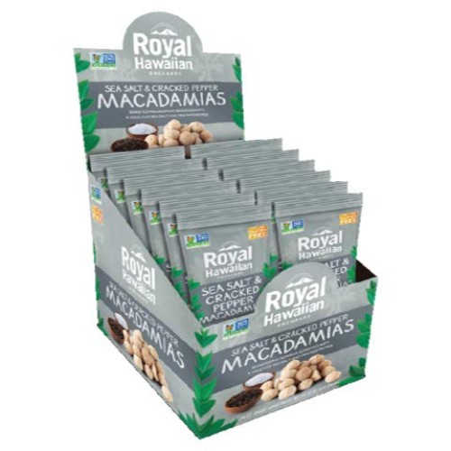 Royal Hawaiian Roasted Macadamia Nuts--Snack Pack Sea Salt &Amp; Cr