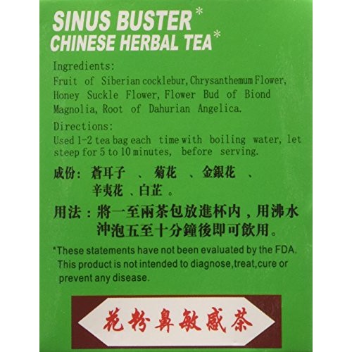Royal King Sinus Buster Chinese Herbal Tea 40G20 Bags X 2G Ea