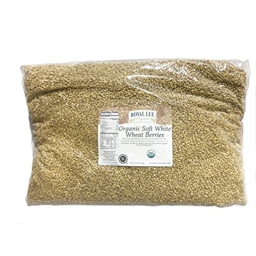 Royal Lee Organics Organic Soft White Wheat Berries 10 Lb Bag
