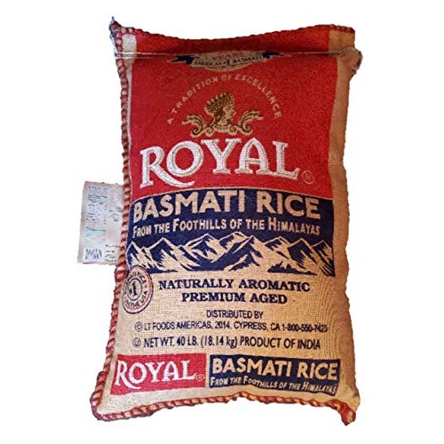Royal Basmati Rice 40-Pound Bag
