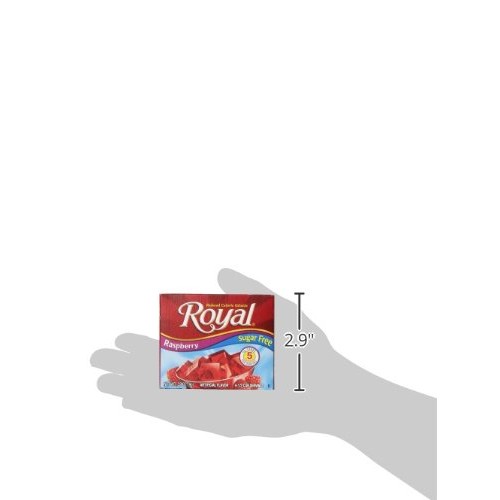 Royal Raspberry Gelatin Dessert Mix, Sugar Free And Carb Free 1