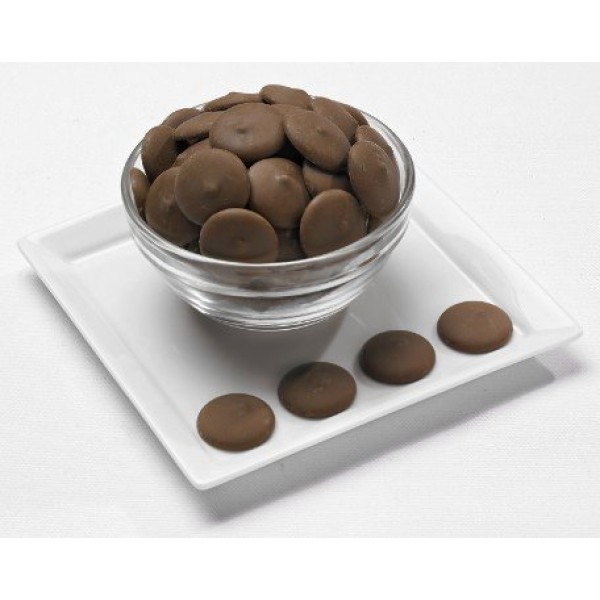 Merckens Cocoa Lite Milk Chocolate Melting Wafers 50Lb