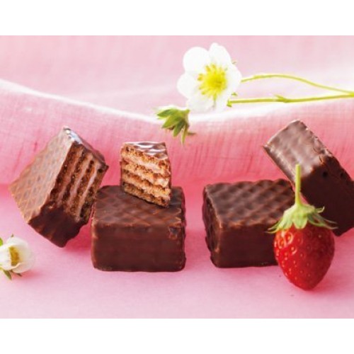 Lloyds Chocolate Wafers Strawberry Cream 12 Pieces