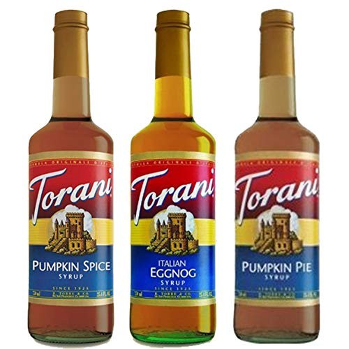 Torani Syrups Holiday Greetings Must Have 3 Pack - Pumpkin Pie,