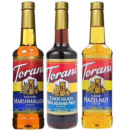 Torani Syrup 3 Pack 25.4 Ounce Each Toasted Marshmallow, Choco