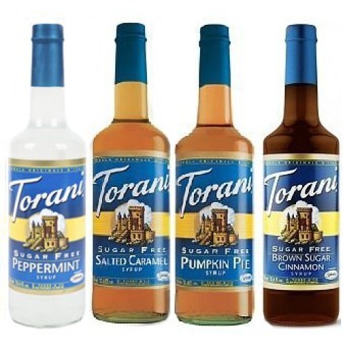 Torani Syrup Sugar Free Winter 25.4 Ounce 4 Pack Sf Peppermint