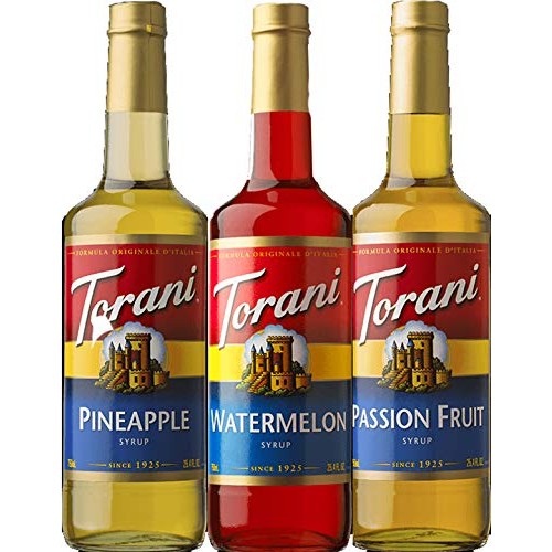 Torani Syrup Summer Fun 3 Pack Assortment, Passionfruit, Pineapp