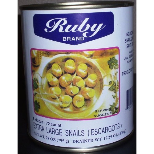 Escargots, Extra Large Snails, 72 Count