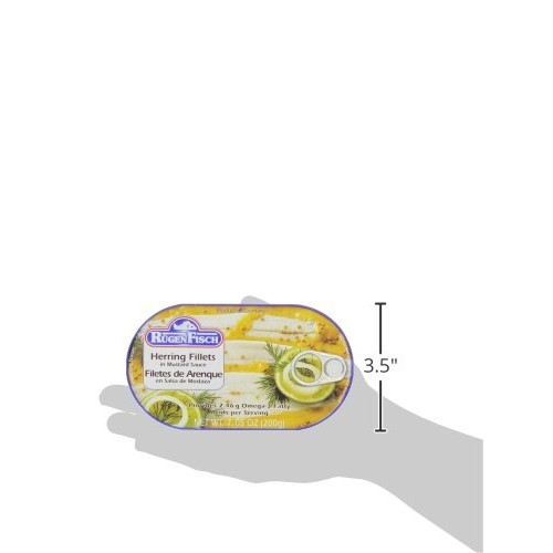 Rügenfisch Herring Fillets In Mustard Sauce, 7.05 Ounce