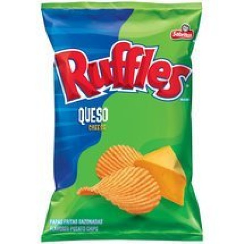 Frito Lay, Ruffles, Queso Flavored Potato Chips, 8.5Oz Bag Pack