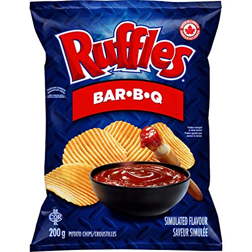 Lays Ruffles Bar-B-Q Potato Chips 200G/7.1 Oz. {Imported From C
