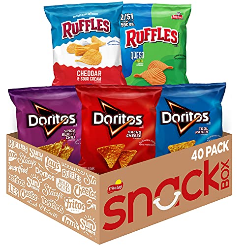 Ruffles Fritolay Variety Packs Flavors 1Oz Bags, Ruffles &Amp; Dorit