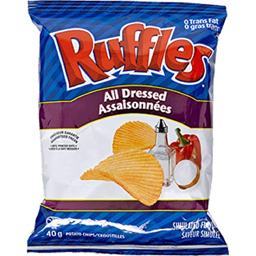 Ruffles All Dressed Vending Chips 48X40 Grams Imported From Canada
