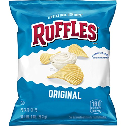 Ruffles Original Potato Chips, 1 Ounce Pack Of 104