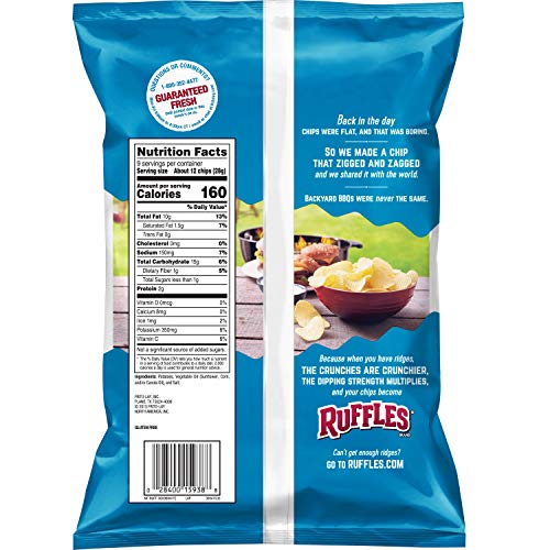 Ruffles Original Potato Chips, 9 Ounce