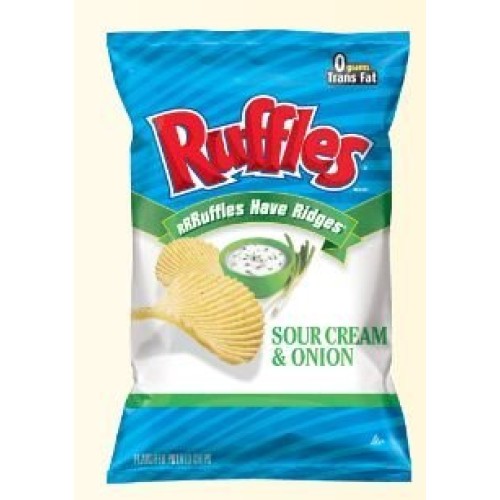 Ruffles Original Sour Cream And Onion, 9.5 Oz Pack Of 3