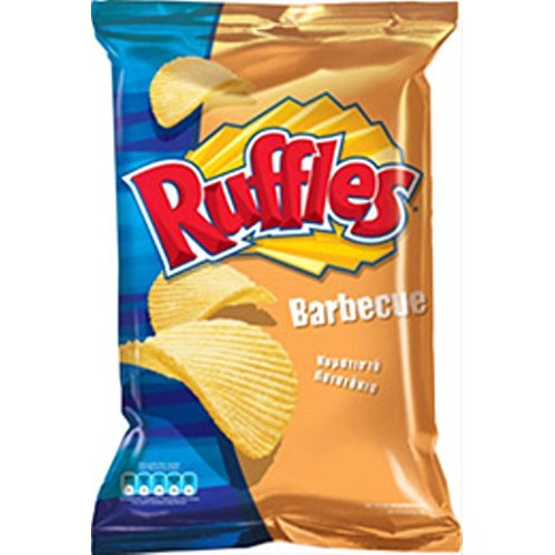 Ruffles Potato Chips From Greece With Barbeque - 10 Packs X 72G
