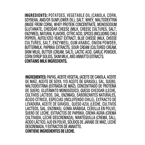 Ruffles Potato Chips, Queso, 8Oz Bag