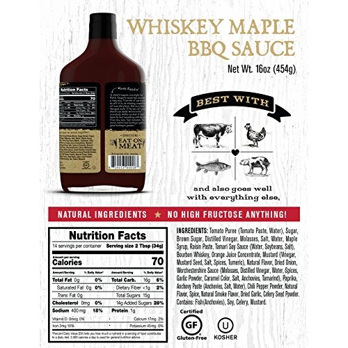 Rufus Teague- All Natural- Small Batch- Whiskey Maple Bbq Sauce