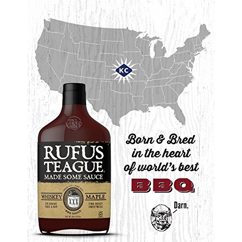 Rufus Teague- All Natural- Small Batch- Whiskey Maple Bbq Sauce