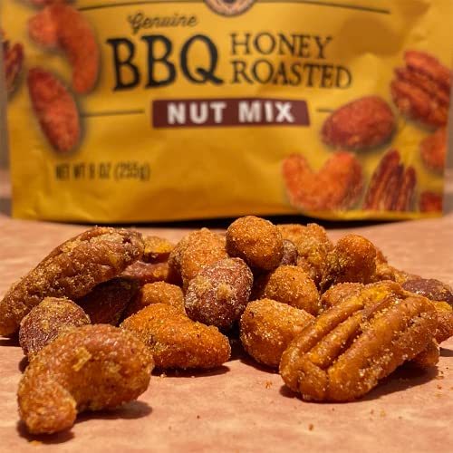 Rufus Teague - BBQ Honey Roasted Mixed Nuts - 9 oz Resealable Ba...