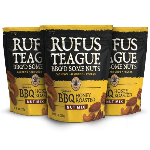 Rufus Teague - BBQ Honey Roasted Mixed Nuts - 9 oz Resealable Ba...