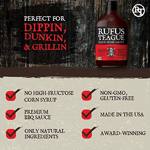 Rufus Teague: Bbq Sauce - 16Oz Bottles - Premium Bbq Sauce - Nat