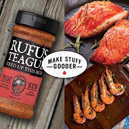 Rufus Teague - Fish Rub - Premium Bbq Rub - 6.8Oz Bottles - 2 Pack