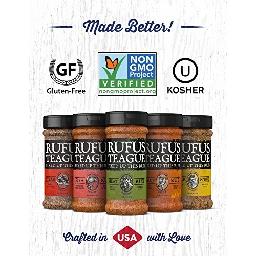 Rufus Teague - Fish Rub - Premium Bbq Rub - 6.8Oz Bottles - 2 Pack