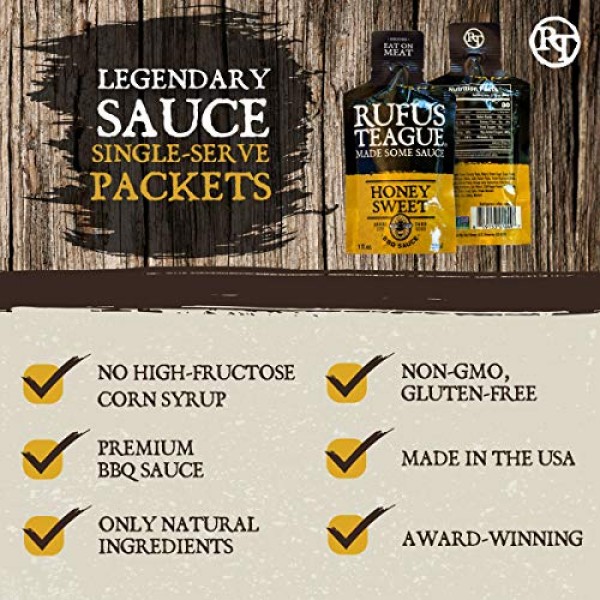 Rufus Teague: Honey Sweet BBQ Packets - 15 Packs - Premium Barbe...